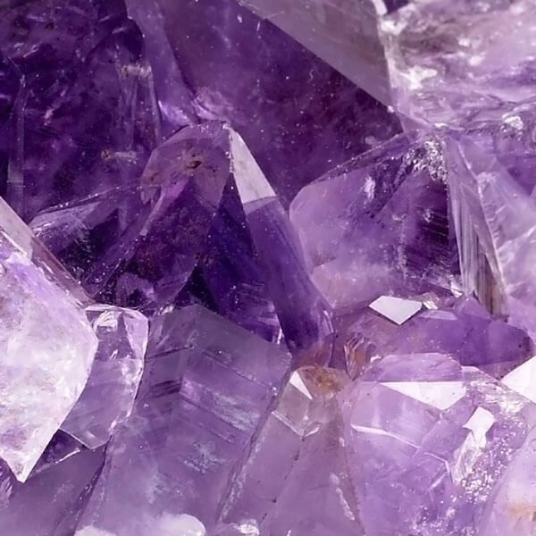 Steinstruktur des Amethyst