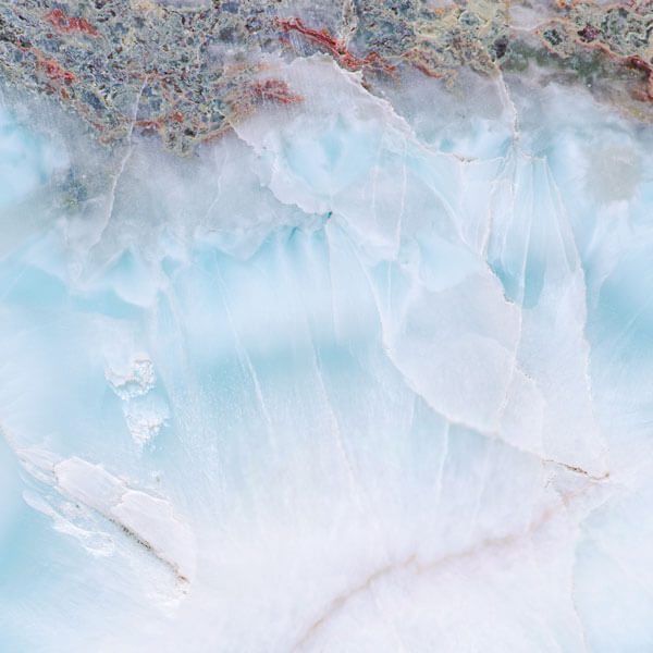 Steinstruktur des Larimar