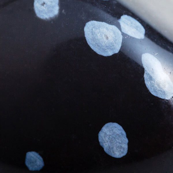 Steinstruktur des Schneeflockenobsidian